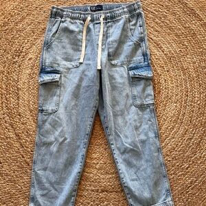 GAP Women's Light Blue Cargo Pants
